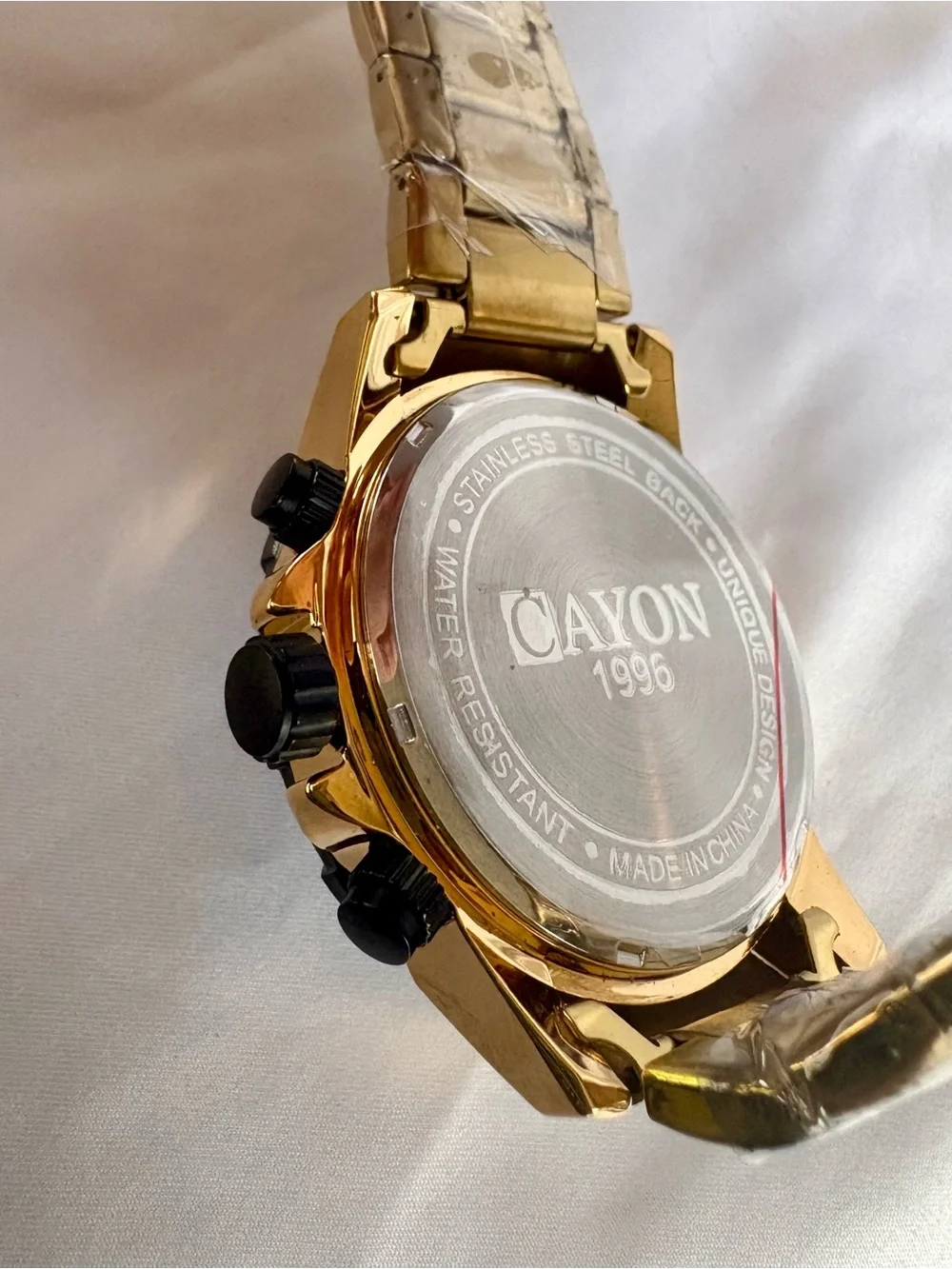 CAYON 1996 Gold-Tone Men's Watch